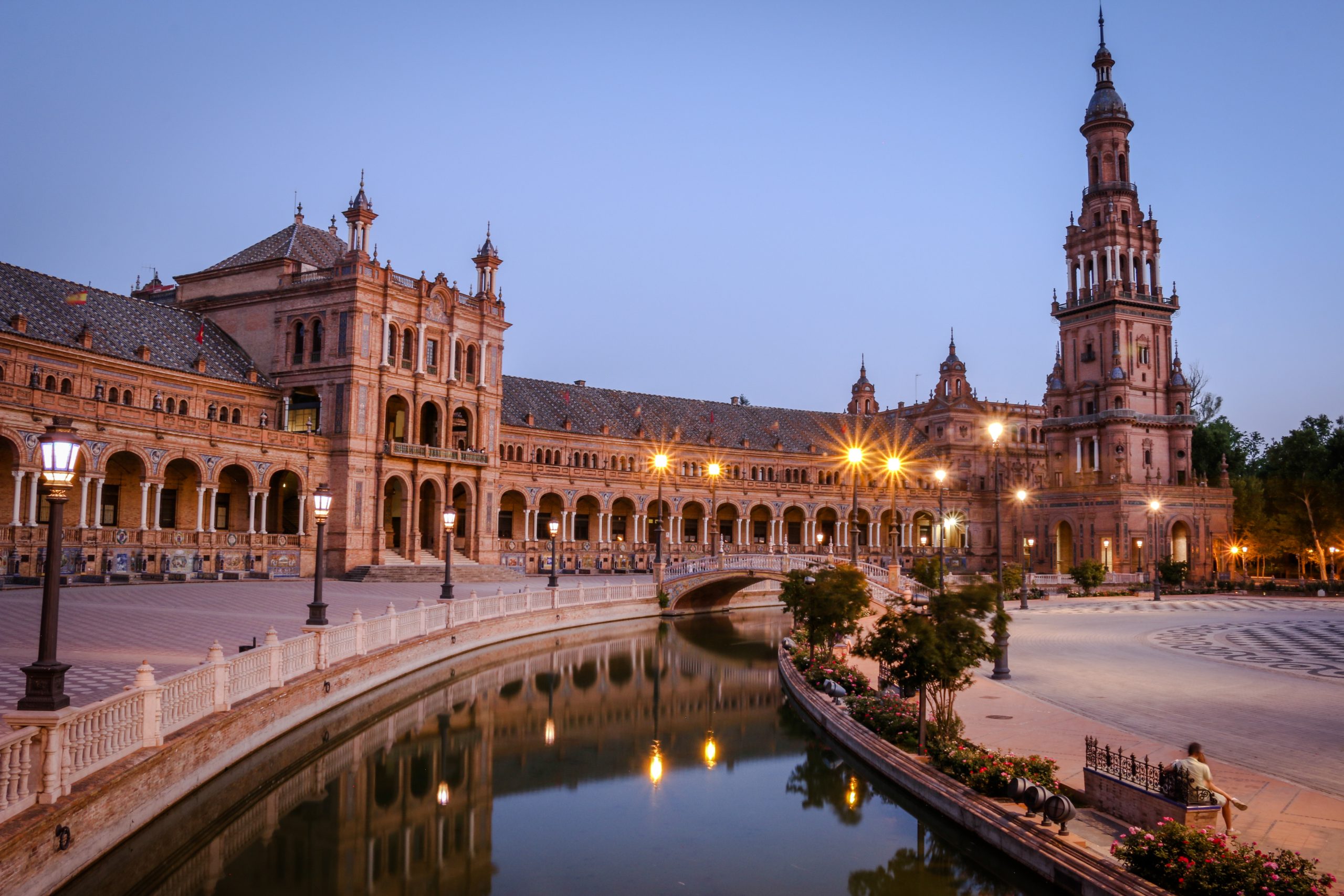 View from Plaza de España, a picturesque plaza in Seville